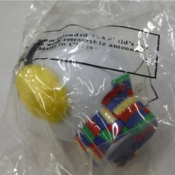 VTG JACK IN THE BOX SCARF EARMUFFS WINTER ANTENNA TOPPER - Picture 4 of 4